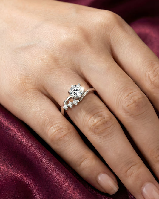 Anti-Tarnish Luna Spark Ring