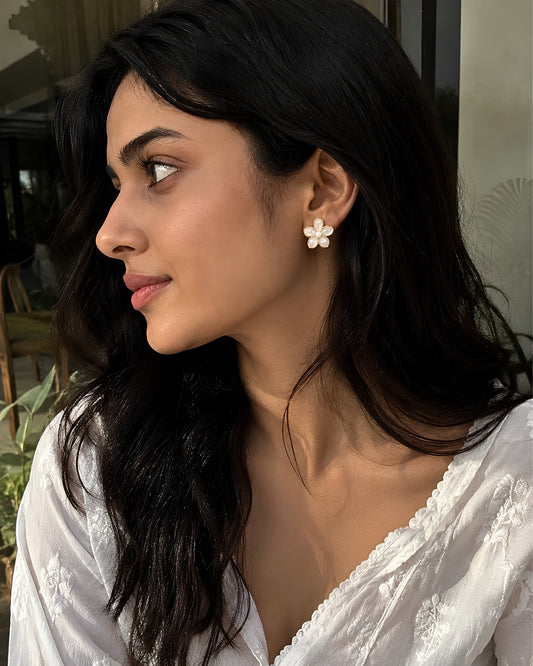 Pearl Blossom Earrings