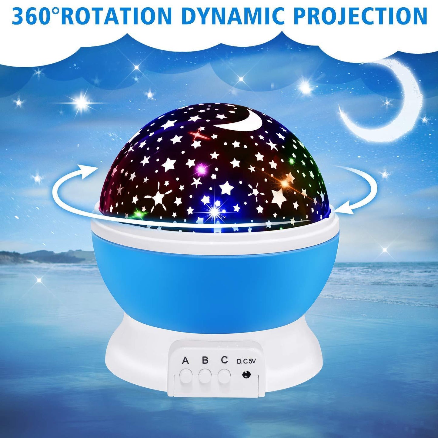 Star Master Color Changing Rotating Projection Lamp