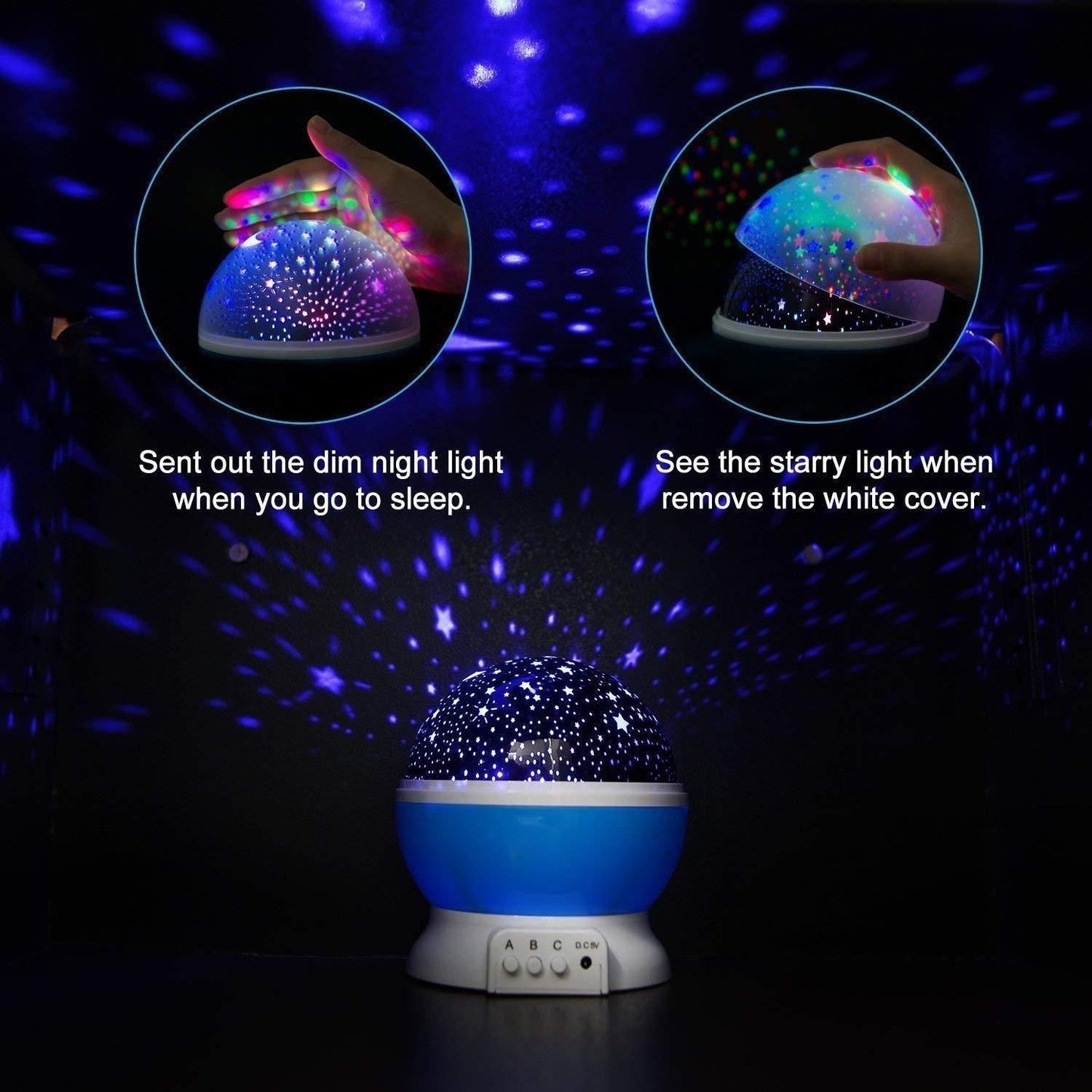 Star Master Color Changing Rotating Projection Lamp