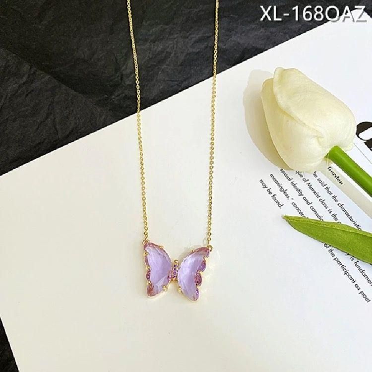 Gold-plated Stylish Butterfly Necklace