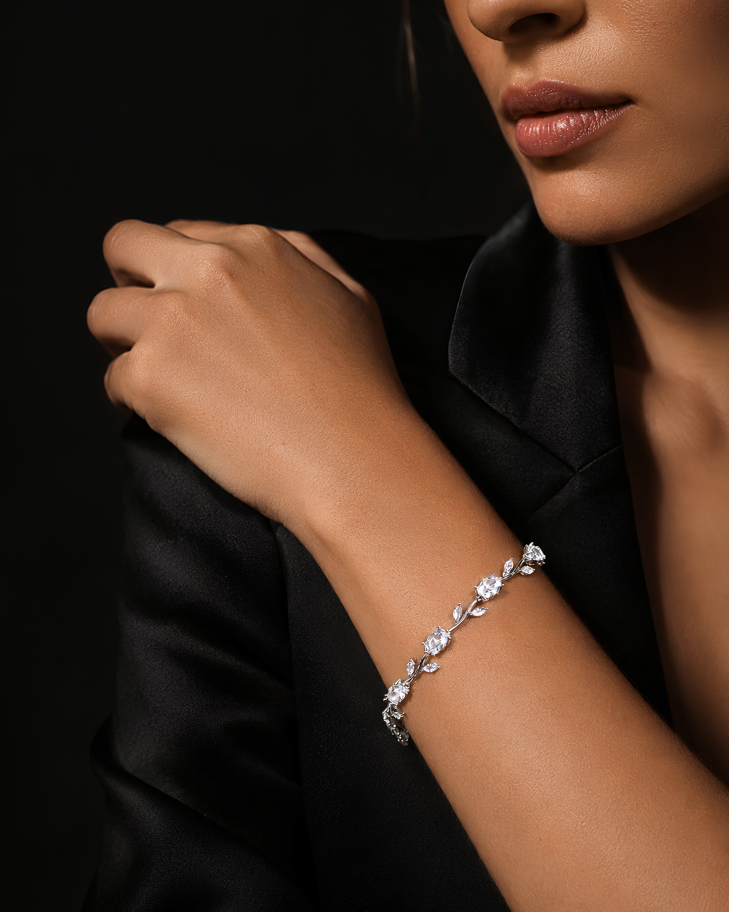 Anti-Tarnish Silver Tulip Bracelet