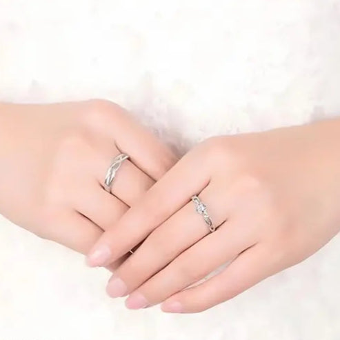Adjustable Heart Love Ring Combo (set)