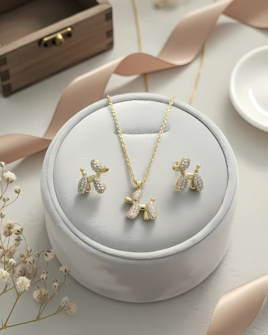 Balloon Dog Pendant Set