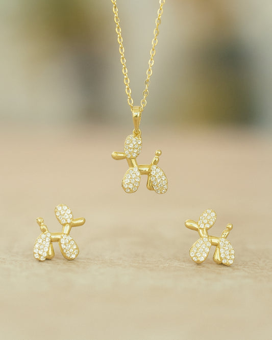 Balloon Dog Pendant Set