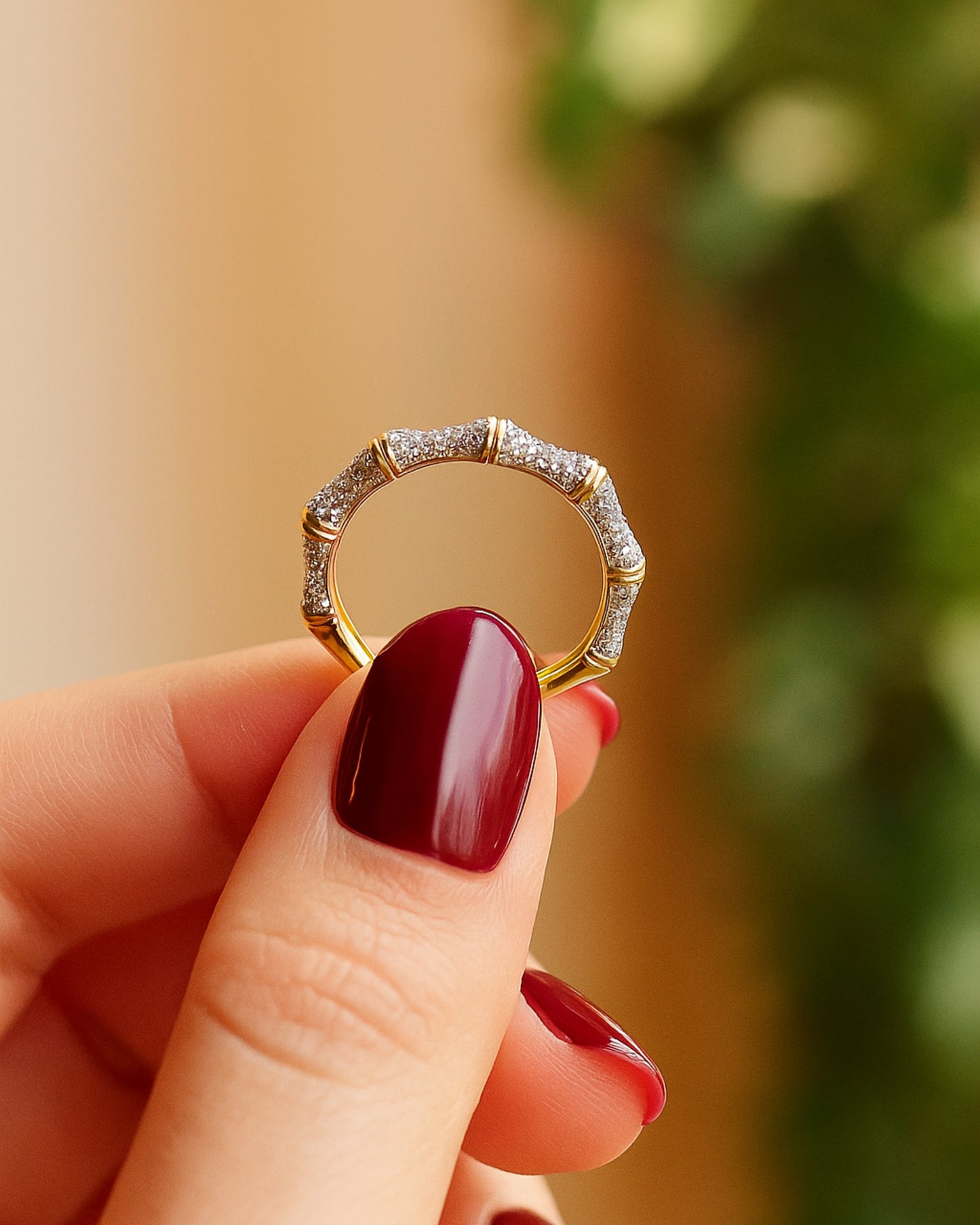 Gilded Bamboo Ring