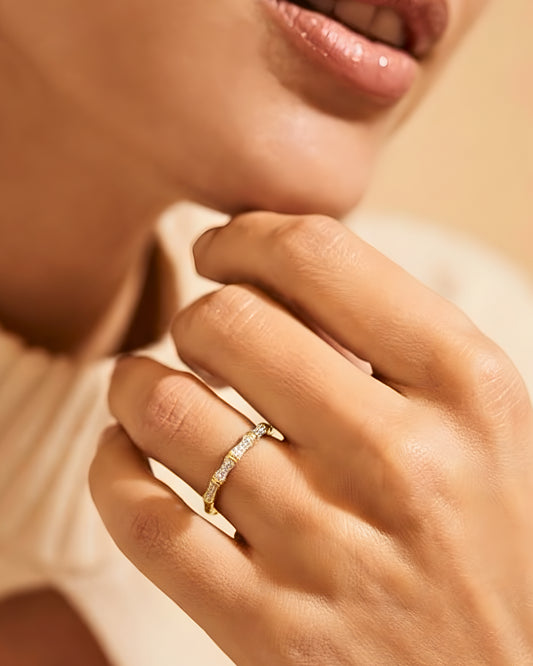 Gilded Bamboo Ring