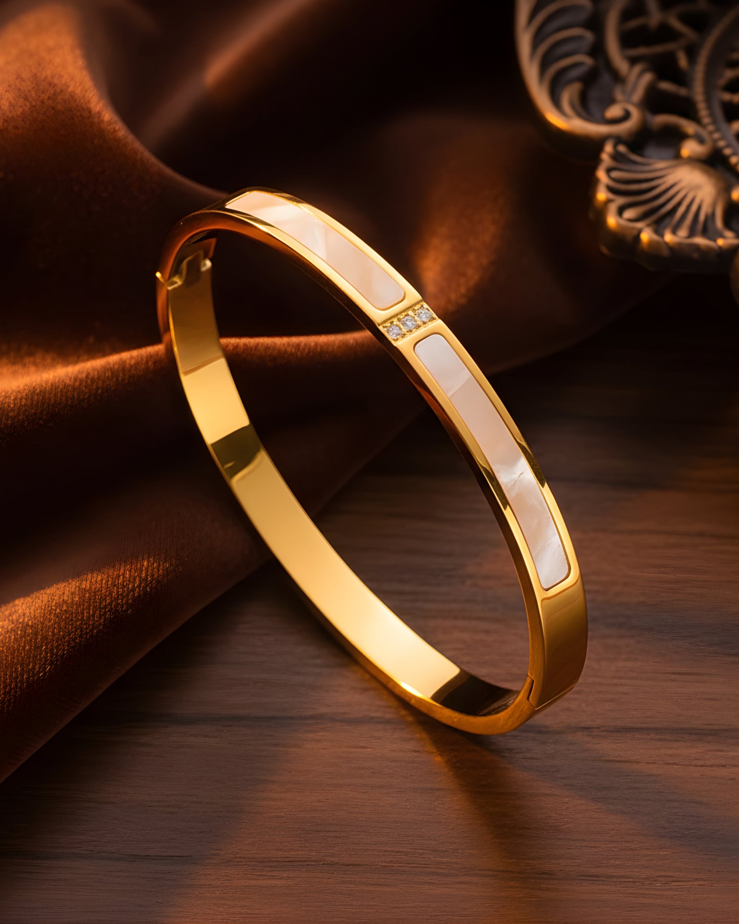 Anti-Tarnish Coastline Bangle