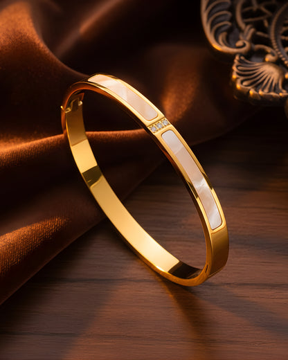 Anti-Tarnish Coastline Bangle