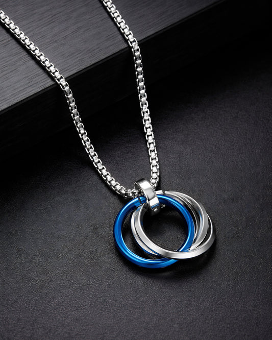 Men’s Anti-Tarnish Orbit Pendant