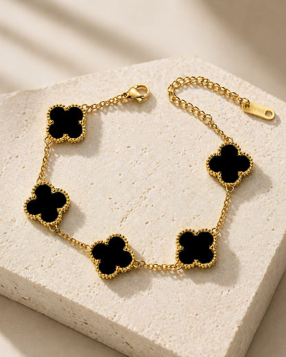 Anti-Tarnish Clover Charm Bracelet