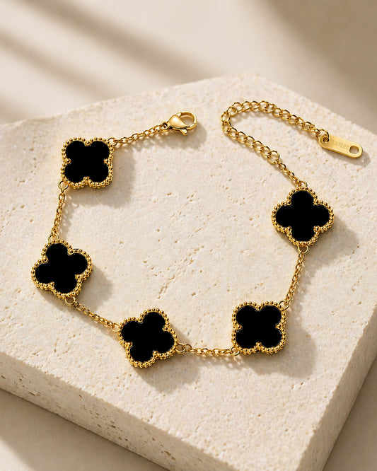 Anti-Tarnish Clover Charm Bracelet