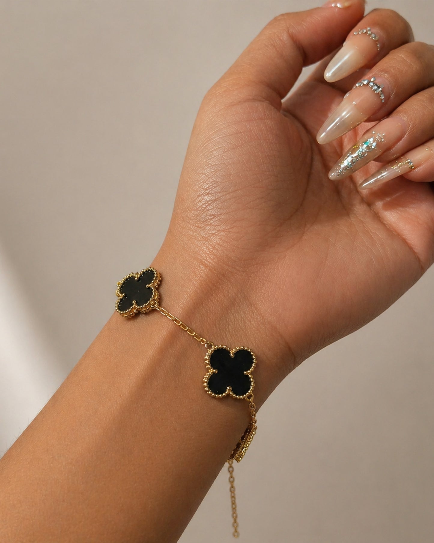 Anti-Tarnish Clover Charm Bracelet