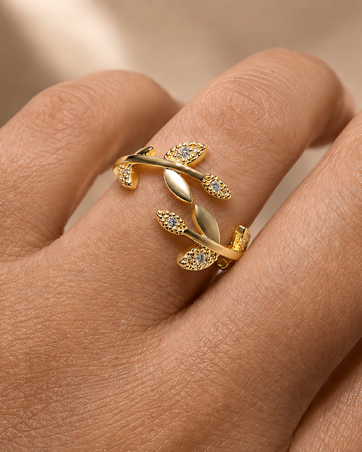 Seraphina Leaf Ring