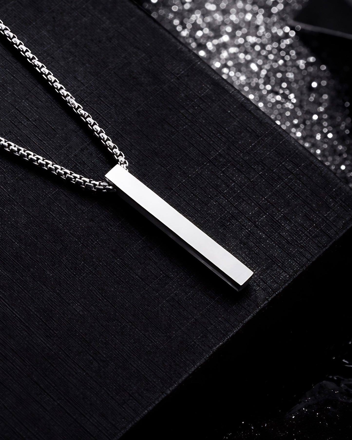 Men’s Anti-Tarnish Apex Bar Pendant