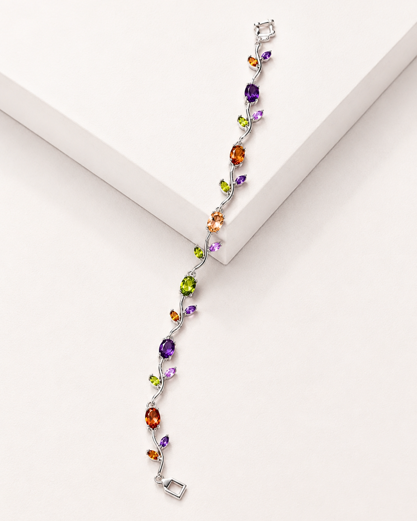 Anti-Tarnish Multi-Colored Tulip Bracelet