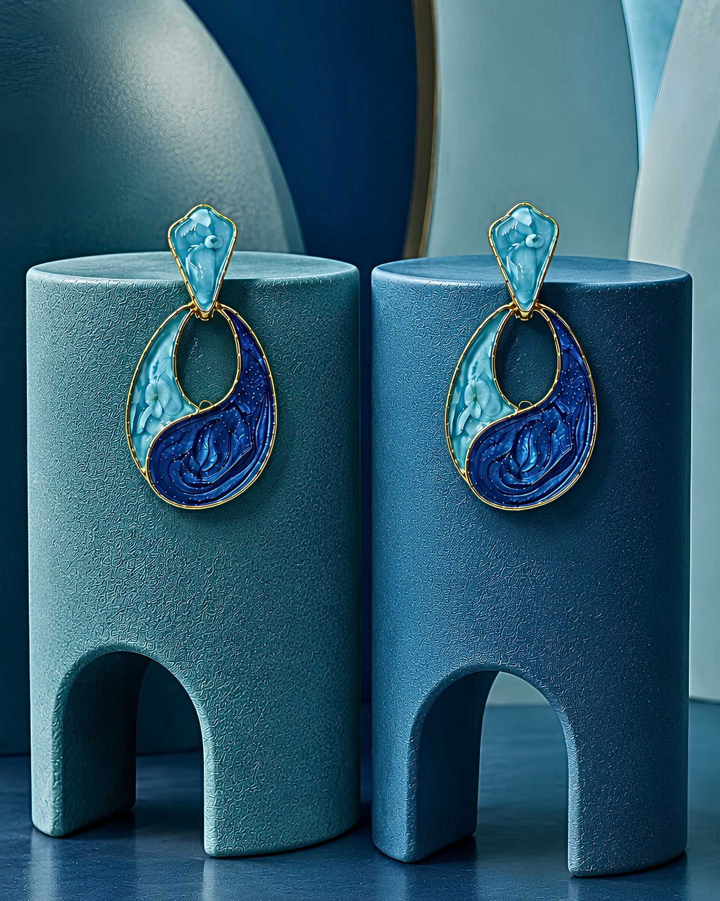 Blue Wave Earrings