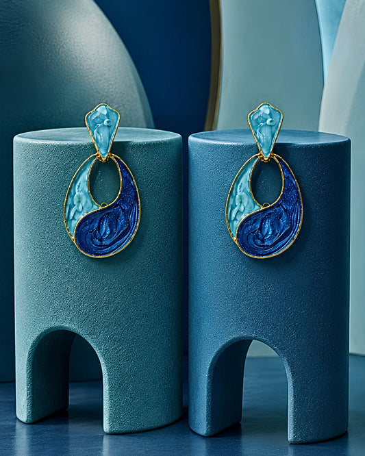 Blue Wave Earrings