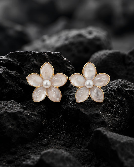 Pearl Blossom Earrings