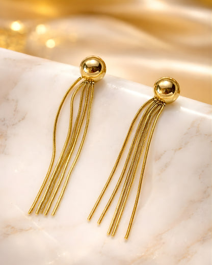 Anti-Tarnish Solace Tassel Earrings