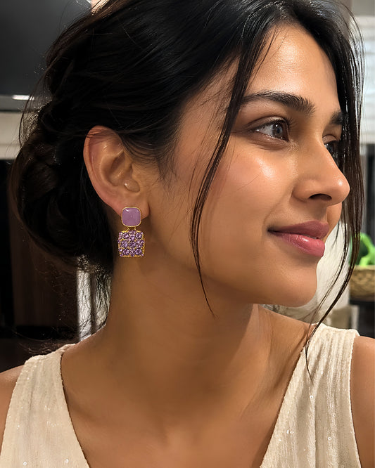 Lavender Spark Earrings