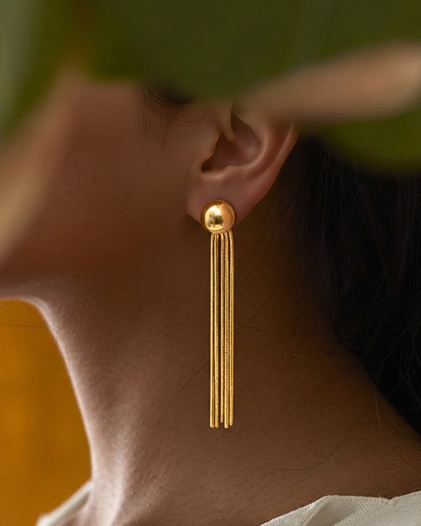 Anti-Tarnish Solace Tassel Earrings