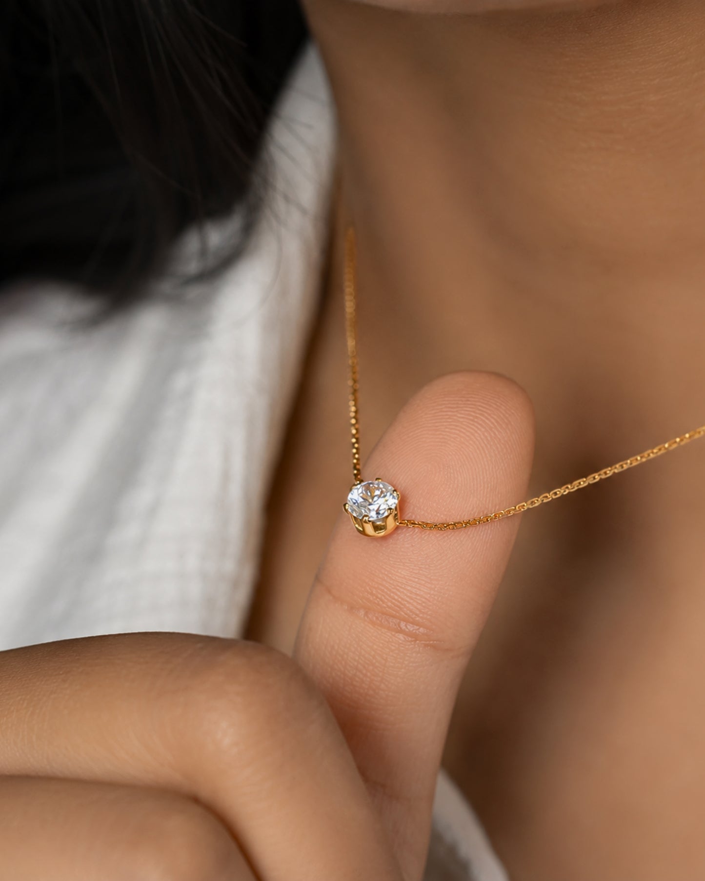 Anti-Tarnish Everlasting Gold Sparkle Pendant