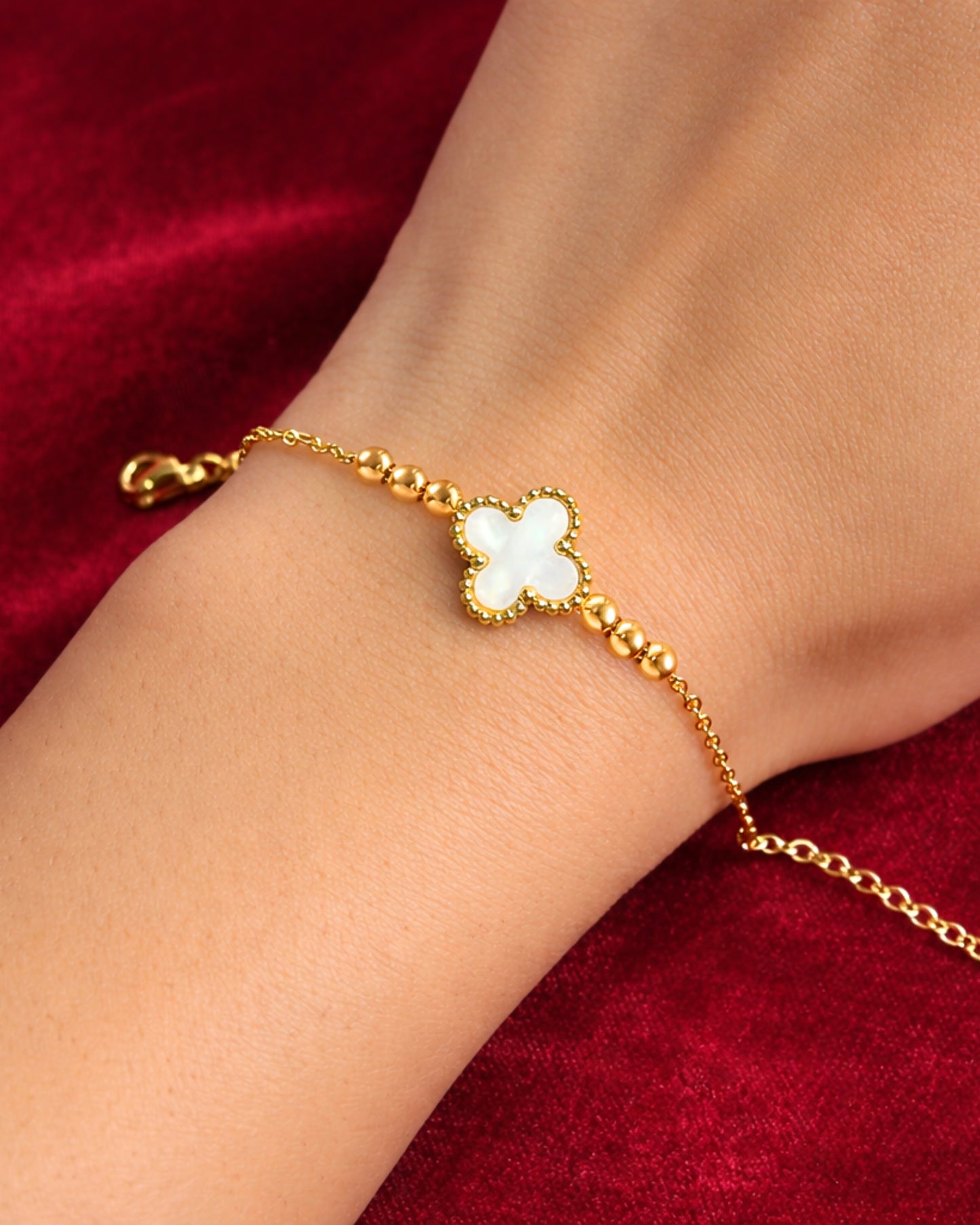 Anti-Tarnish Cloverline Wrap Bracelet