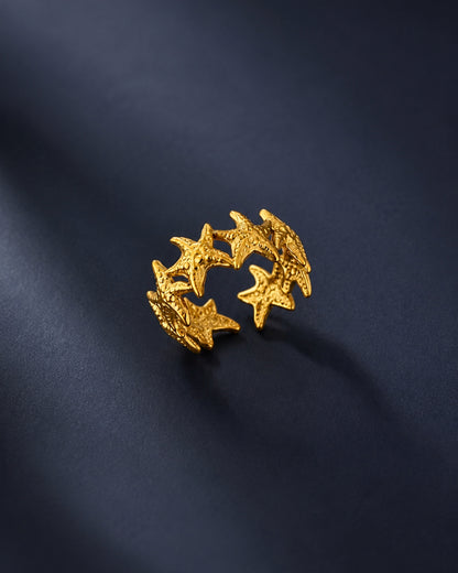 Anti-Tarnish Starfish Ring