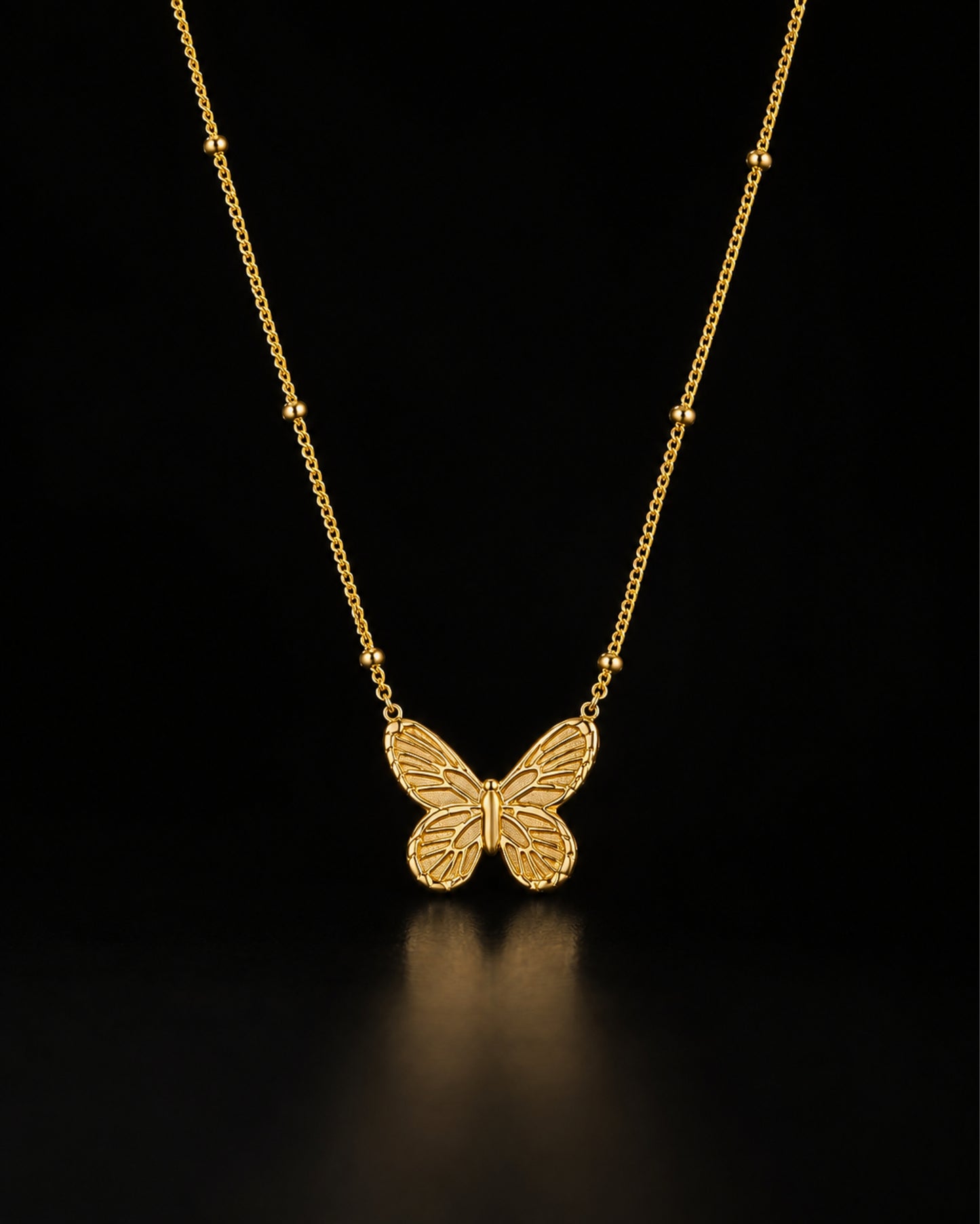 Anti-Tarnish Butterfly-themed Pendant