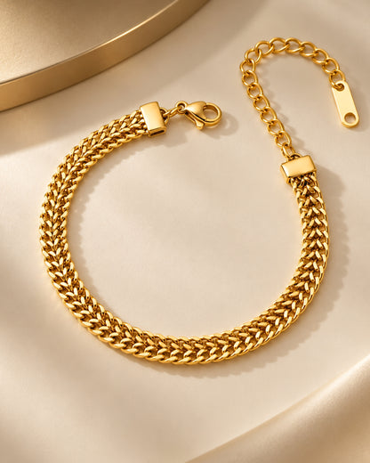 Anti-Tarnish Gold Wraparound Bracelet