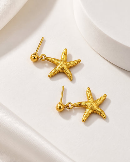 Anti-Tarnish Stella Star Drop Earrings