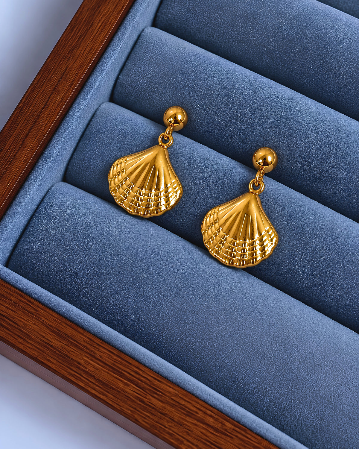 Anti-Tarnish Ocean Shell Drop Earrings