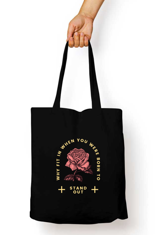 Ark of Oasis - Unisex Black Rose Tote Bag