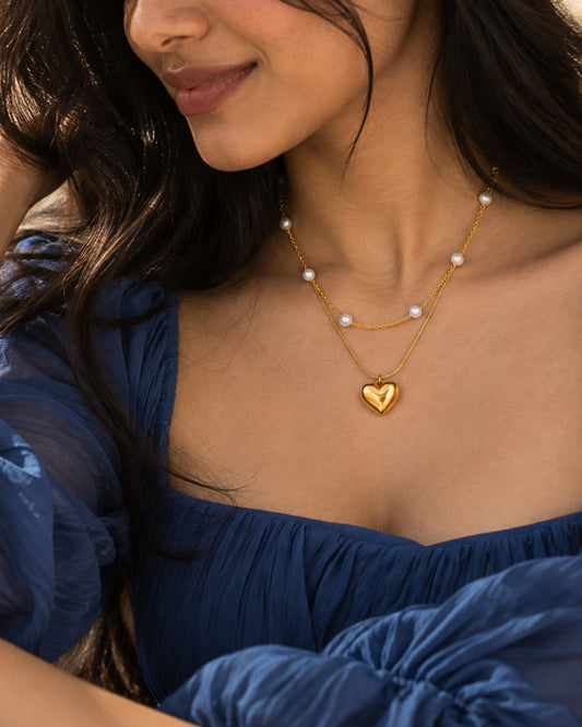 Anti-Tarnish Layered Love Pendant