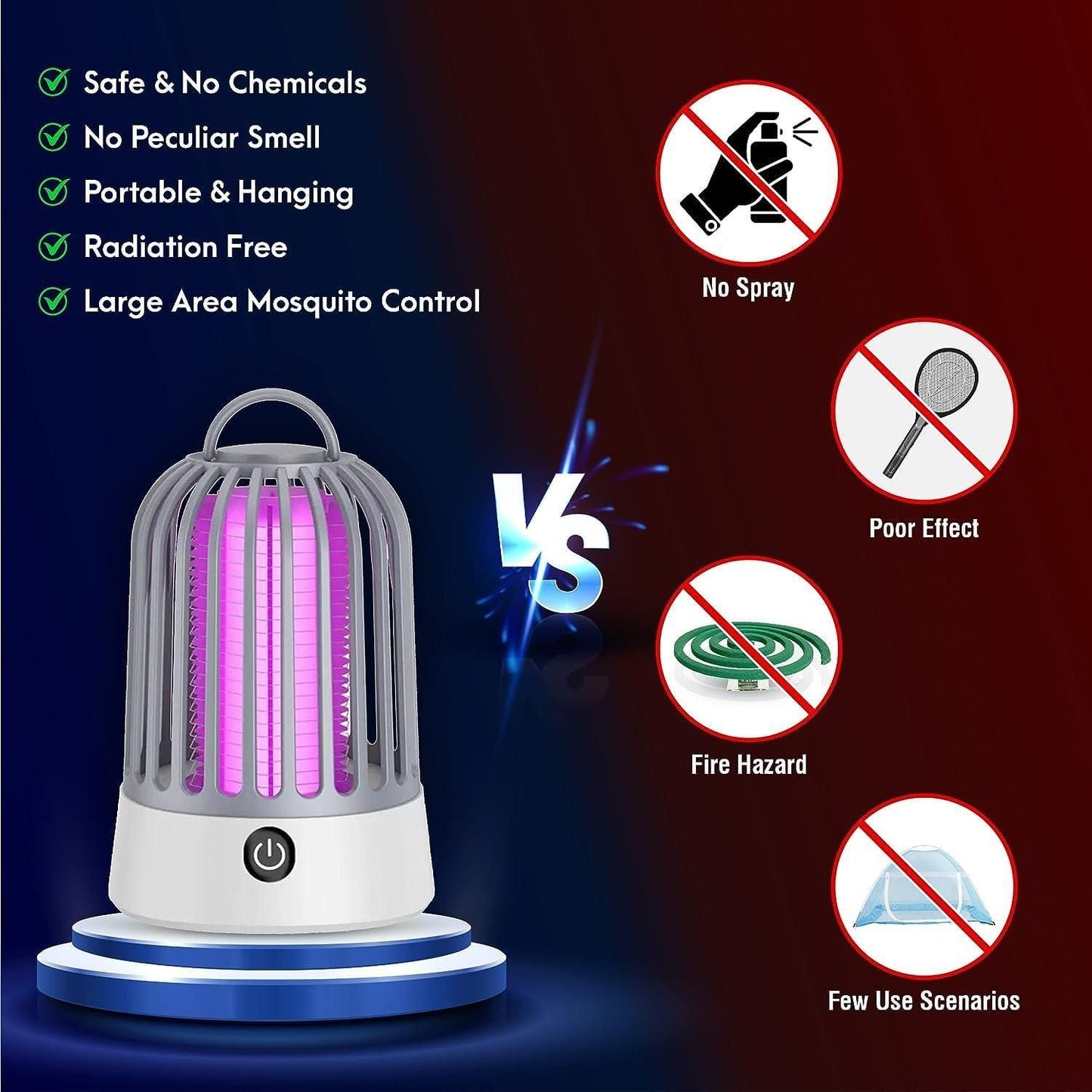 Electric LED Mosquito Killer Lamp for Home