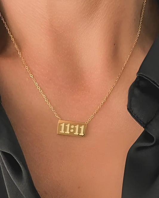 Anti-Tarnish Gold-Plated 11:11 Pendant