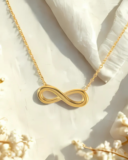 Anti-Tarnish Gold-Plated Infinity Pendant