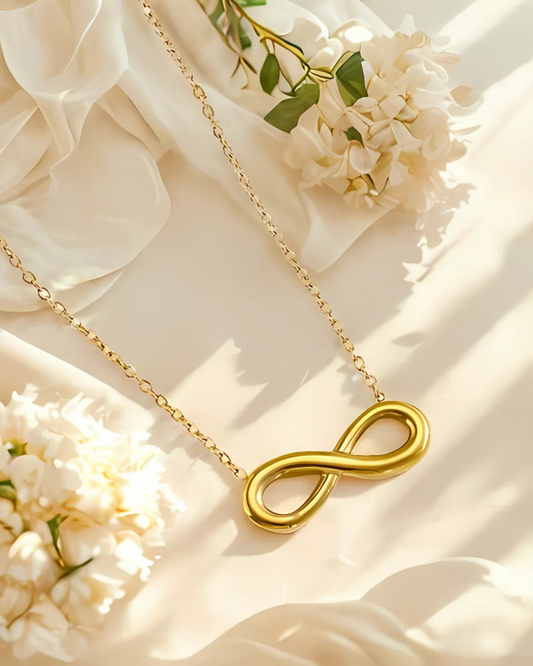 Anti-Tarnish Gold-Plated Infinity Pendant