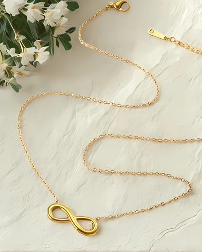 Anti-Tarnish Gold-Plated Infinity Pendant