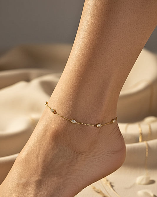 Gilded Eye Anklet