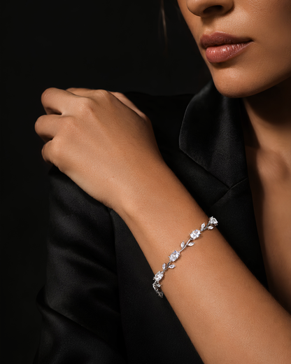 Anti-Tarnish Silver Tulip Bracelet
