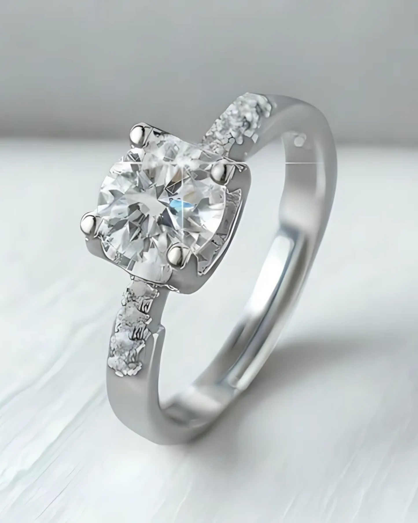 Anti-Tarnish Eternal Radiance American Diamond Ring